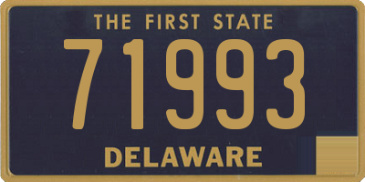 DE license plate 71993