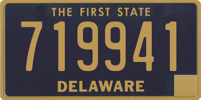 DE license plate 719941