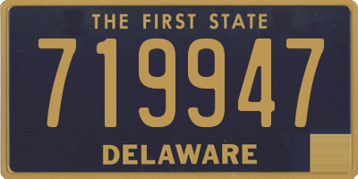 DE license plate 719947