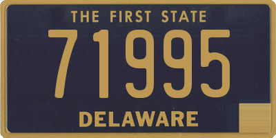 DE license plate 71995