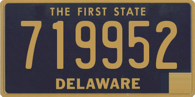 DE license plate 719952