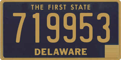 DE license plate 719953
