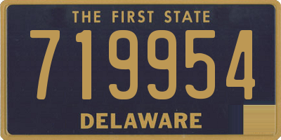 DE license plate 719954
