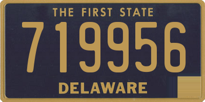 DE license plate 719956