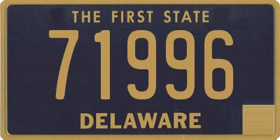 DE license plate 71996