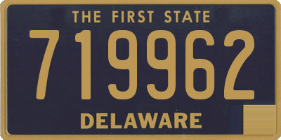 DE license plate 719962