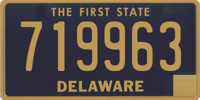 DE license plate 719963