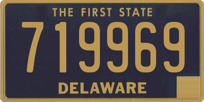 DE license plate 719969
