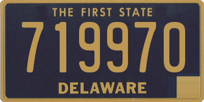 DE license plate 719970