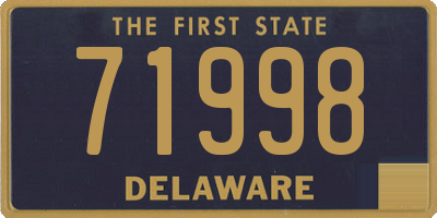 DE license plate 71998