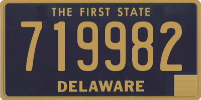 DE license plate 719982