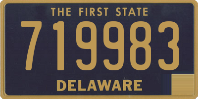 DE license plate 719983
