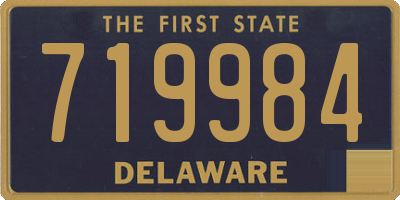 DE license plate 719984