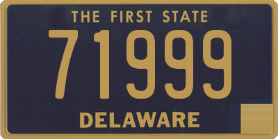 DE license plate 71999