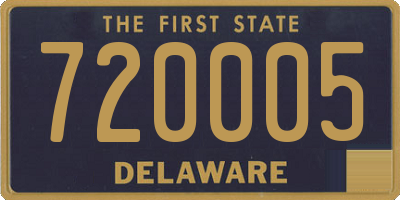 DE license plate 720005