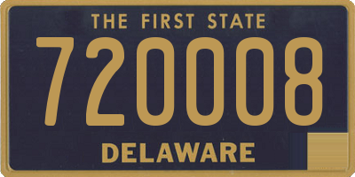 DE license plate 720008