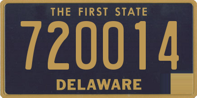 DE license plate 720014