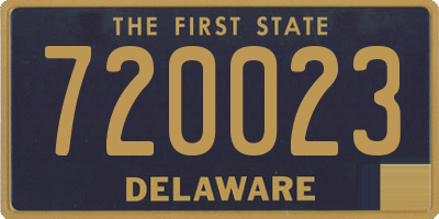 DE license plate 720023