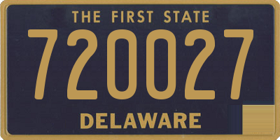 DE license plate 720027