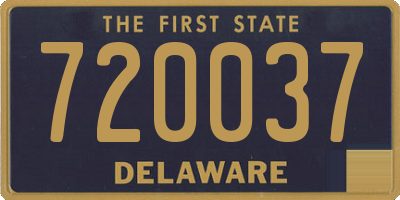 DE license plate 720037