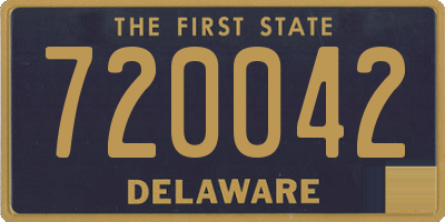 DE license plate 720042