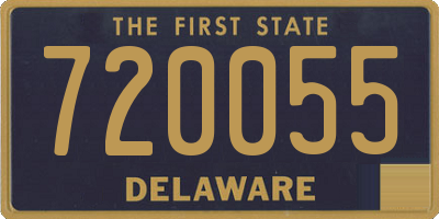 DE license plate 720055