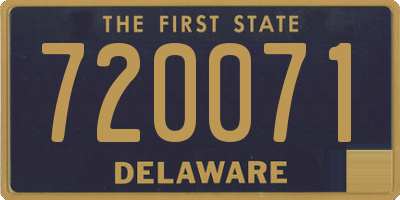 DE license plate 720071