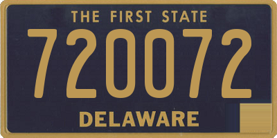 DE license plate 720072
