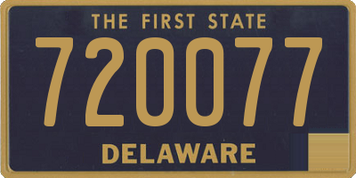 DE license plate 720077