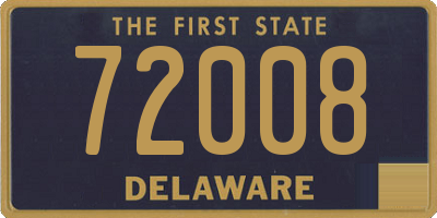 DE license plate 72008