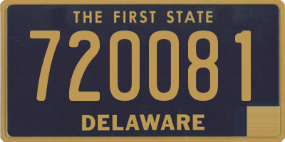 DE license plate 720081