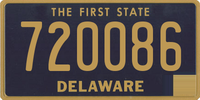 DE license plate 720086