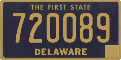 DE license plate 720089