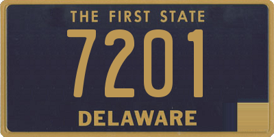 DE license plate 7201