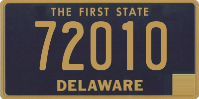 DE license plate 72010