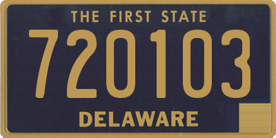 DE license plate 720103