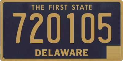 DE license plate 720105