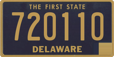 DE license plate 720110