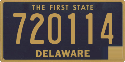 DE license plate 720114