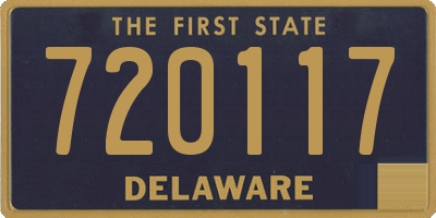 DE license plate 720117