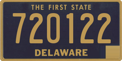 DE license plate 720122