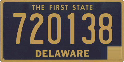 DE license plate 720138