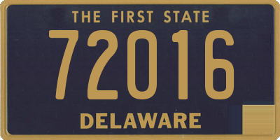 DE license plate 72016