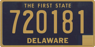 DE license plate 720181