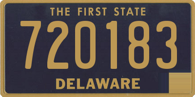 DE license plate 720183