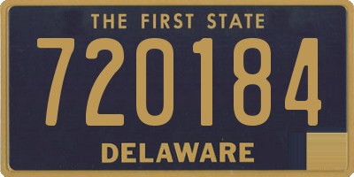 DE license plate 720184