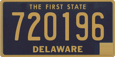 DE license plate 720196