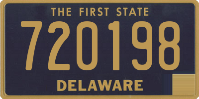DE license plate 720198