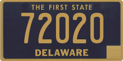 DE license plate 72020