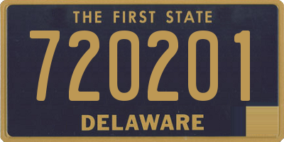 DE license plate 720201
